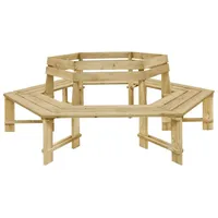 VidaXL Gartenbank 240 cm Kiefernholz Imprägniert - Braun