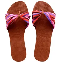 Havaianas Damen Saint Tropez Print Sandale, rust, 11.5/13 UK