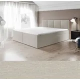 Boxspringbett Bett Doppelbett ARIS mit Bonell-Matratze + 2 Bettkästen , H3 - 140 x 200 cm - Beige - Inari 22