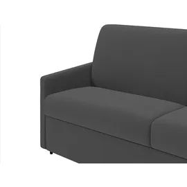 vente-unique Schlafsofa 3-Sitzer – Liegefläche: 140 cm – Matratzenhöhe: 18 cm – Stoff - Grau - CALIFE