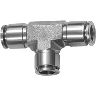 Riegler T-Steckverbindung, für Schlauch-Außen- Ø6, Edelstahl 1.4404