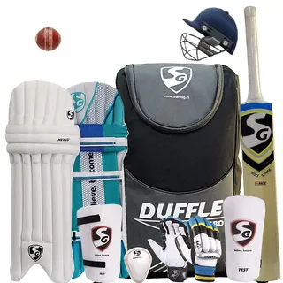 SG Cricket Set | Complete Cricket Gear Set for Adult | Color: Multicolor | Complete Economy Cricket Set