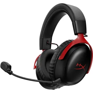 Kingston HYPERX Cloud III S, Over-ear Gaming Headset Bluetooth Schwarz, Rot
