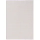 benuta basic Baumwollteppich Ron Weiß 60x120 cm - Moderner Kurzflor-Teppich für Wohnzimmer