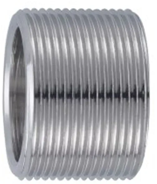 Neoperl Gewinderohr 50050294 Messing vernickelt, AG M 22 x 1/AG M 22 x 1 x 15,5 mm