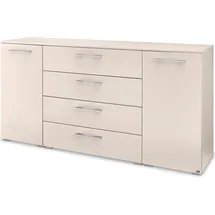 Set One by Musterring Kombikommode "Henderson", beige (champagner), B:160cm H:81cm T:42cm, Holzwerkstoff, SET ONE BY MUSTERRING, Sideboards, Kombikommode, mit 2 Türen und 4 Schubladen inkl. Selbsteinzug und Dämpfung