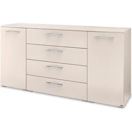Set One by Musterring Kombikommode "Henderson", beige (champagner), B:160cm H:81cm T:42cm, Holzwerkstoff, SET ONE BY MUSTERRING, Sideboards, Kombikommode, mit 2 Türen und 4 Schubladen inkl. Selbsteinzug und Dämpfung