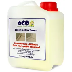 AGO Schimmelentferner 2 L, für Wände, Decken, Silikonfugen, Sofortwirkung gegen Schimmel & Stockflecken