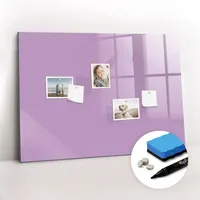 Tulup Magnettafel, Violett, Glas, 100x0.4x70 cm, Dekoration, Magnettafeln &