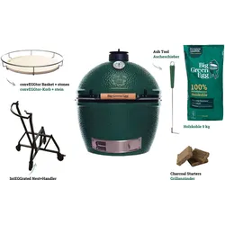 Big Green Egg Kamado Grill 2XL Starter Set inkl. 2x 4,5 kg naturbelassene Holzkohle