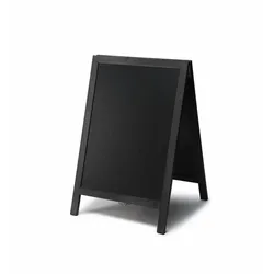 SHOWDOWN Displays Showdown Kundenstopper Kreidetafel Natura - 55x85cm - Holz - Schwarz