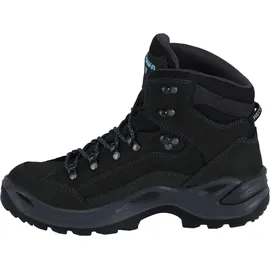 Lowa Renegade GTX Mid Damen Wide Asphalt/Türkis 38