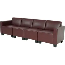 MCW 4-Sitzer Sofa rot-braun