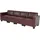 MCW 4-Sitzer Sofa rot-braun