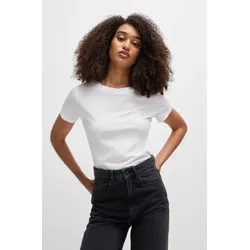 T-Shirt »Esogo Premium Damenmode«, mit Logo, Gr. L (40), white100, , 44229149-L