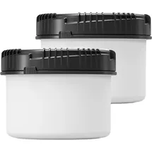 Curtec 2er Set: 500 ml Vorratsdose, mit Deckel, Frischhaltedose, Mehldose, Gewürzdose