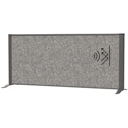 Sideboard-Trennwand MAULconnecto 120x50 cm Akustik dunkel