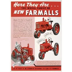 New Farmalls „Here They Are“ Kunstdruck