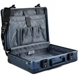 Aleon Attache Aktenkoffer 43 cm Laptopfach blau