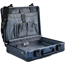 Aleon Attache Aktenkoffer 43 cm Laptopfach blau
