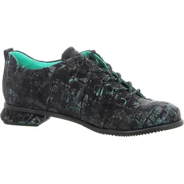 SIMEN Schnürschuh Damen Schwarz/Grün 37