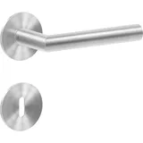 Karcher Design-Beschläge Rosettengarnitur Flachrosette Weiß