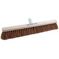 SOREX Besen Kokos L.600mm m.Metallstielhalter Flachholz