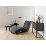 99rooms Relaxliege Plinki, Relaxliege, Liegesessel, Modern, Vic Stoff, Gestell matt schwarz Stahl, mit Quersteppung grau