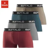 Buffalo Boxer »Boxershorts für Herren«, (Packung, 4 St.), aus Baumwoll-Mix Gr. XXL,