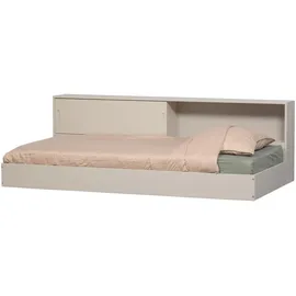 Woood Bodenbett Carter 90 x 200 cm Kiefer massiv grau