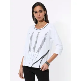 CREATION L Shirt in weiß-schwarz | Gr.: 36
