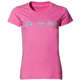 Vaude Logo Short Sleeve T-shirt Rosa 36 Frau