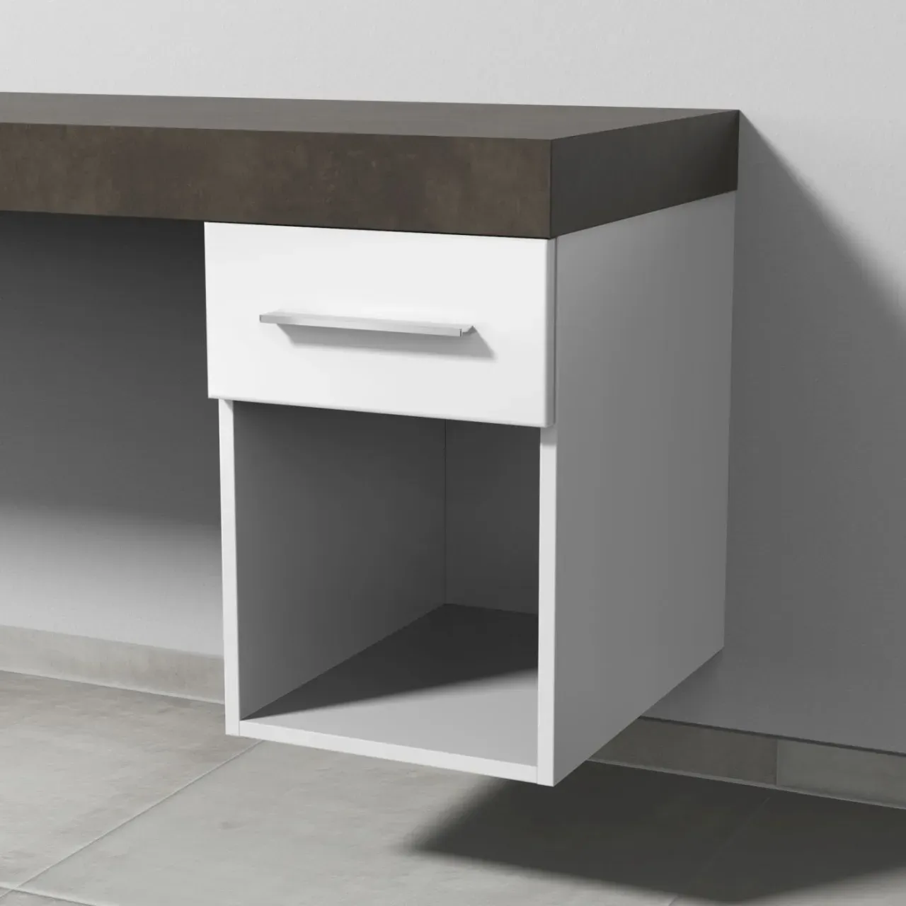Sanipa Anbau-/Solitärschrank 2morrow (G2351) 510x350x520 Weiß-Glanz, G235178 G235178
