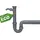 Kirchhoff Siphon Küchenspüle Eco Save 50 mm aus recyceltem Kunststoff-Anschluss