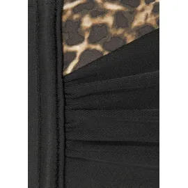LASCANA Bügel-Bandeau-Bikini-Top Damen Schwarz/Mehrfarbig 40 Cup E