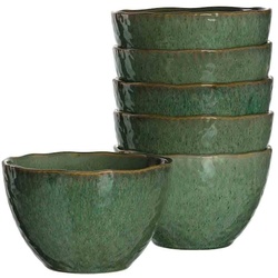 Leonardo Matera Keramikschalen 6er Set Grün 