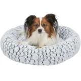 Trixie Hundebett Mila ø 60 cm weiß-grau