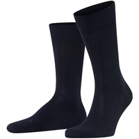 Falke Herren Socken Sensitive London, Strümpfe, Uni, Baumwollmischung Dunkelblau 47-50 2er Pack (2x1P)