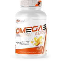 EVOLabs® Omega 3 - Hochdosierte Omega 3 Kapseln mit 1000mg Fischöl pro Kapsel mit EPA und DHA in Triglycerid-Form - Optimaler Support für Herz, Gehirn & Gelenke - 120 Kapseln