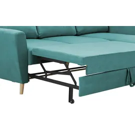 Sofa.de Ecksofa Carla ¦ türkis/petrol ¦ Maße (cm): B: 230 H: 93 T: 159.0