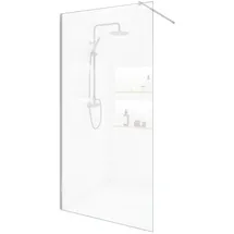 Home Deluxe Duschabtrennung Alu, Glas, Metall, 130x200 cm, Badezimmer, Baden - Duschen, Duschtrennwände