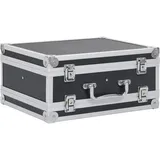 vidaXL Waffenkoffer Aluminium ABS Schwarz