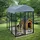 Estexo - Hundezwinger Hundekäfig Hundehaus 185x117x185 cm mit Dach Gehege Auslauf modular Schwarz