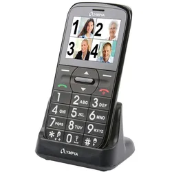OLYMPIA Happy II Senioren Komfort Mobiltelefon mit 3 Wechsel-Covern
