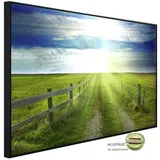 Papermoon Infrarotheizung Landschaft Meer und Sonne 600 W bunt