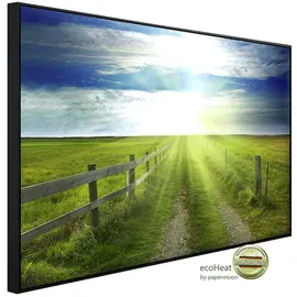 Papermoon Infrarotheizung Landschaft Meer und Sonne 600 W bunt