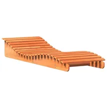 vidaXL Sonnenliege Wachsbraun 205x70x31,5 cm Massivholz Kiefer