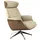 flexlux Relaxsessel Volden Polyester 83 x 112 x 125 cm Beige drehbar mit Kopfteil