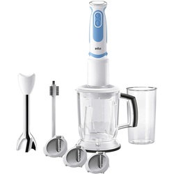 Braun Stabmixer Set MQ 5060 WHBL, Stabmixer, Blau, Weiss