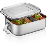GEFU Lunchbox ENDURE Edelstahl, 1 Liter 18 cm x 13,3 cm